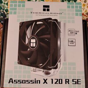 THERMALRIGHT ASSASSIN X 120 R SE BLACK TL-C12C CPU COOLING FAN KIT X0033DMFY NEW
